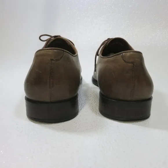 Massimo Matteo Cap Toe Leather Dress Oxfords Men's Footwear Italy Sz 10.5 M