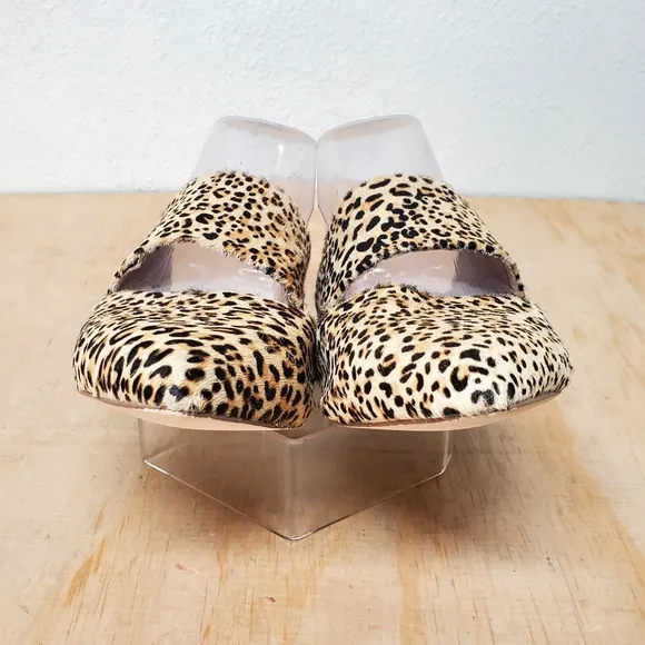 Matisse Berlin Leopard Slides Flats Mules Size 6.5 M