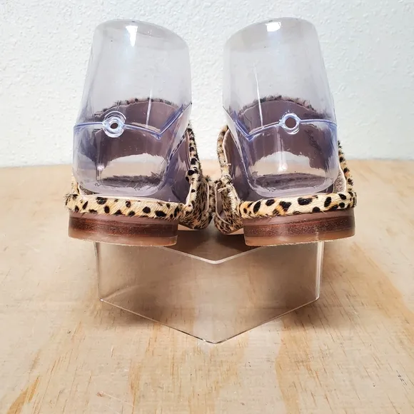 Matisse Berlin Leopard Slides Flats Mules Size 6.5 M