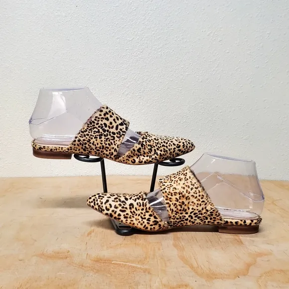 Matisse Berlin Leopard Slides Flats Mules Size 6.5 M