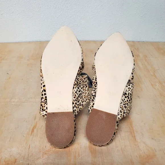 Matisse Berlin Leopard Slides Flats Mules Size 6.5 M