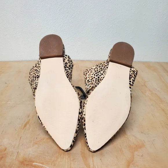 Matisse Berlin Leopard Slides Flats Mules Size 6.5 M