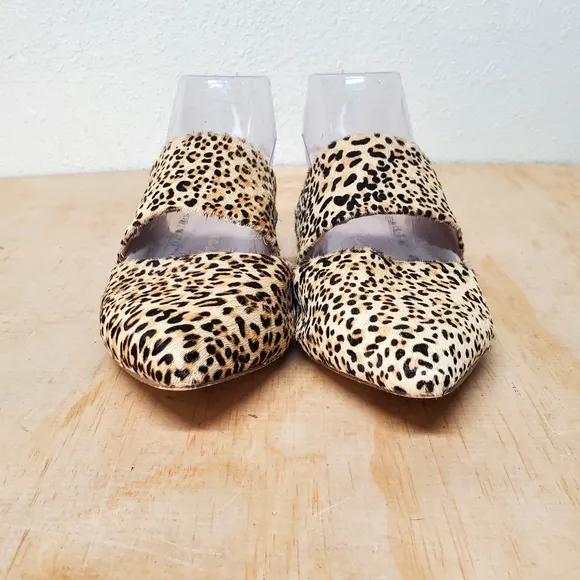 Matisse Berlin Leopard Slides Flats Mules Size 6.5 M