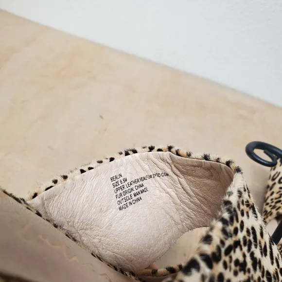 Matisse Berlin Leopard Slides Flats Mules Size 6.5 M