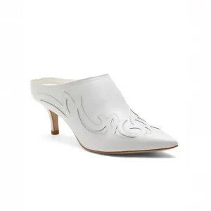 Matisse Made in Brazil Leather Marcell Kitten Heels White Leather Women’s Size 8