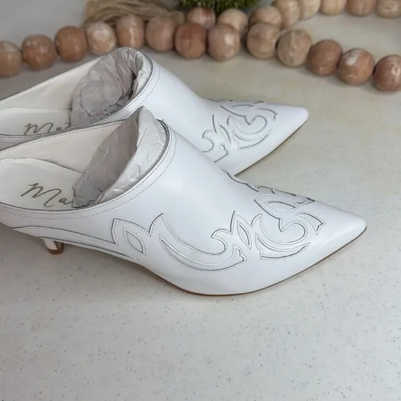 Matisse Marcell Mule Size 7.5/ White Leather