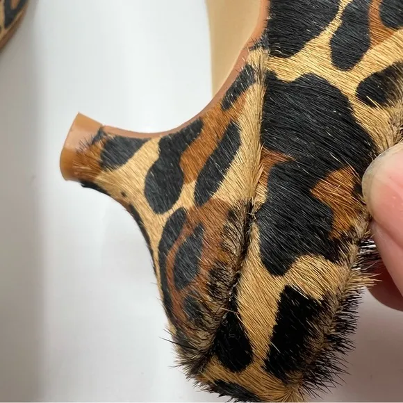Matisse Women’s Kitten Slip  On Heels  Leopard  Print Hide Classy NIB 7.5 New