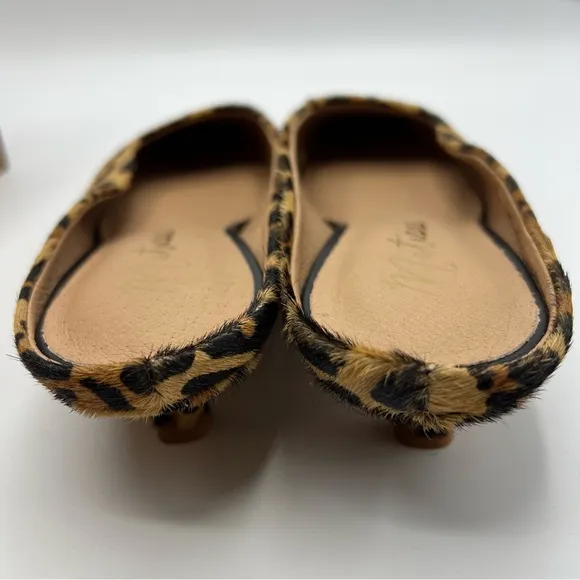 Matisse Women’s Kitten Slip  On Heels  Leopard  Print Hide Classy NIB 7.5 New