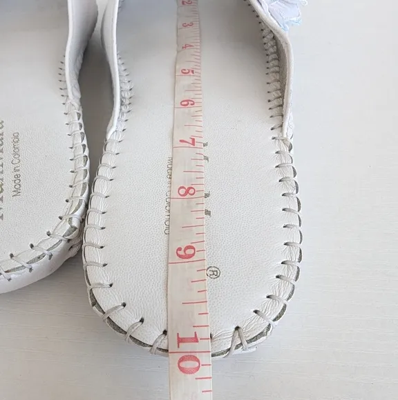 MaxMara White Mules with Delicate Bow