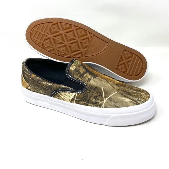 💖MEGA SALE💖Converse Womens ONE STAR CC SLIP P Brown Canvas Skate 168663C