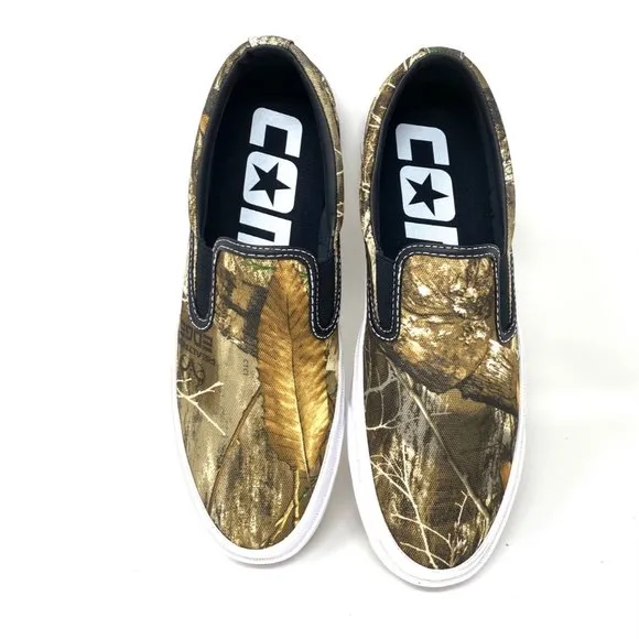 💖MEGA SALE💖Converse Womens ONE STAR CC SLIP P Brown Canvas Skate 168663C