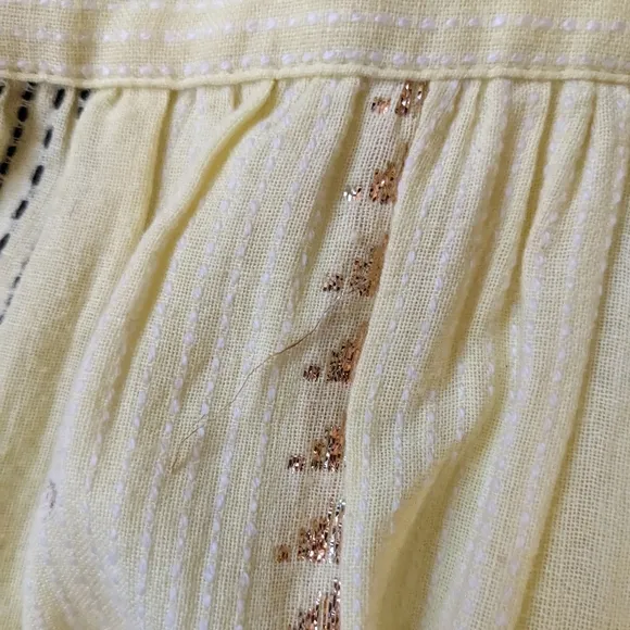 Megan Park Adeline Sundress - Lurex Stripe Flowy Summer Dress