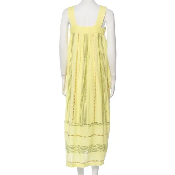 Megan Park Adeline Sundress - Lurex Stripe Flowy Summer Dress