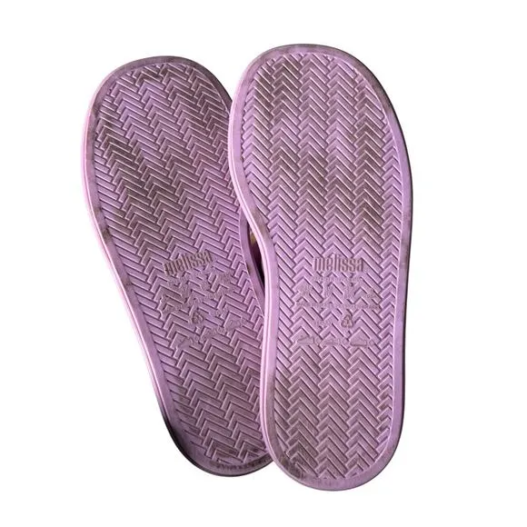 Melissa x Larroude Cali Slide Lilac Size 8