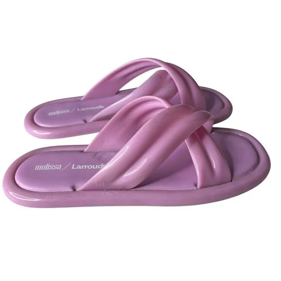 Melissa x Larroude Cali Slide Lilac Size 8