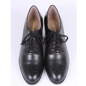 Memery CLASSIC 1930S OXFORDS BLACK LEATHER JULIETTE Size 10/41
