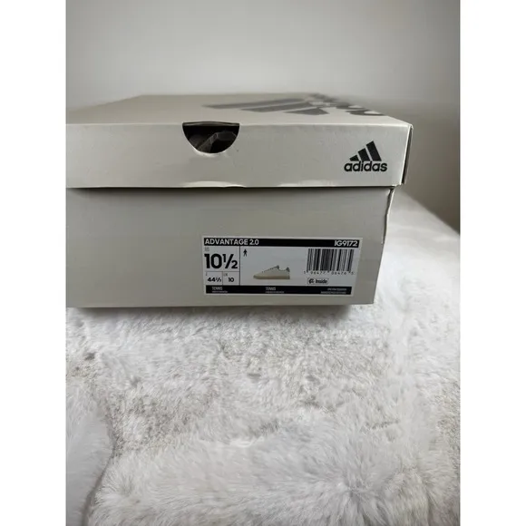 Men Adidas Advantage 2.0 Casual Tennis Shoes Size 10.5 White Green Gum IG9172