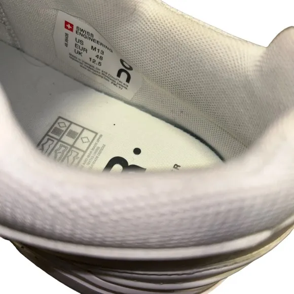 Men On Running The Roger Clubhouse White Running Tennis Shoes Sneakers size 13