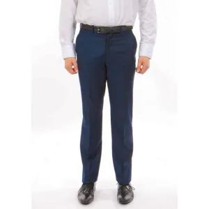 Men's 100% Wool Dress Pants Modern-Fit, Indigo