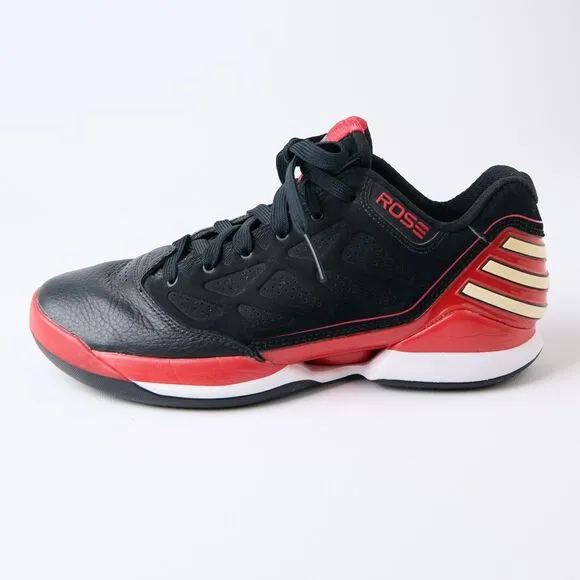 Men's adidas Rose 2.5 Low Chicago Bulls 'Away' Black/Red Basketball Shoes Size 8