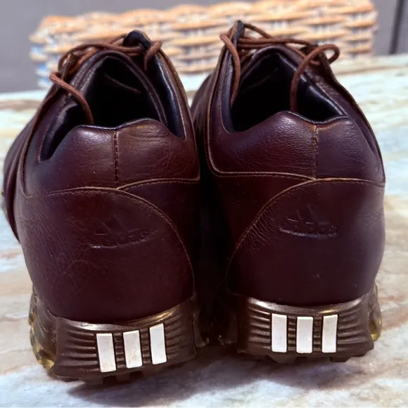 Men’s ADIDAS Tour 360 brown leather golf shoes- Size 10.5