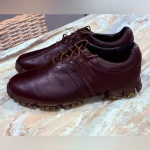 Men’s ADIDAS Tour 360 brown leather golf shoes- Size 10.5