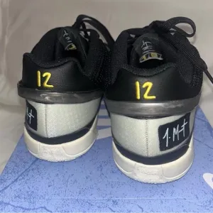 Men's Black and Silver Athletic Shoes