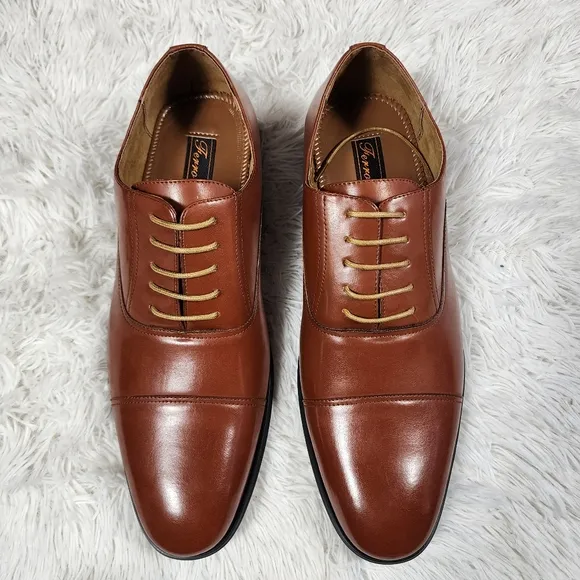 Men's Brown Cap Toe Oxfords Size 13