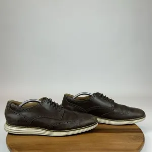 Mens Cole Haan‎ Grand Os Brown Leather Wingtip Casual Comfort Oxfords Size 11 M
