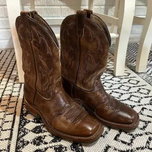 Men's  Double H Wide Square Toe Roper -JASE