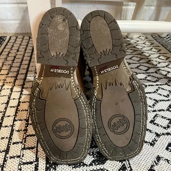 Men's  Double H Wide Square Toe Roper -JASE