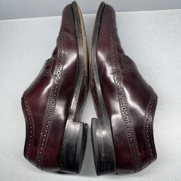 Men's Florsheim Imperial Kenmoor Longwing Oxfords Dress Shoes SZ 7.5 D Burgundy