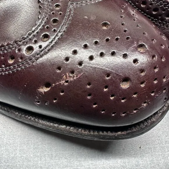 Men's Florsheim Imperial Kenmoor Longwing Oxfords Dress Shoes SZ 7.5 D Burgundy