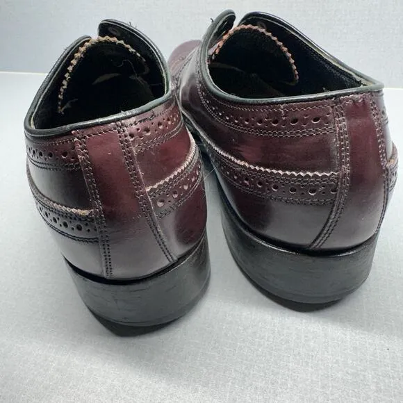 Men's Florsheim Imperial Kenmoor Longwing Oxfords Dress Shoes SZ 7.5 D Burgundy