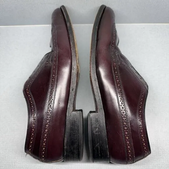 Men's Florsheim Imperial Kenmoor Longwing Oxfords Dress Shoes SZ 7.5 D Burgundy