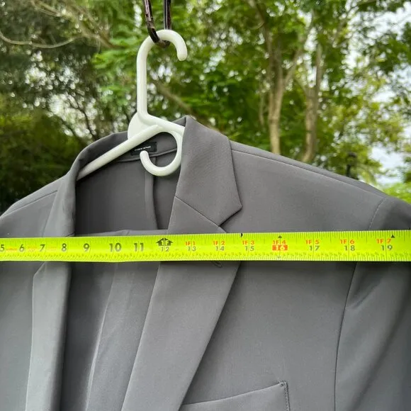 Men's JF J Ferrar 360 Washable Slim Fit Suit, Jacket &amp; Pants, Gray,  Size Large