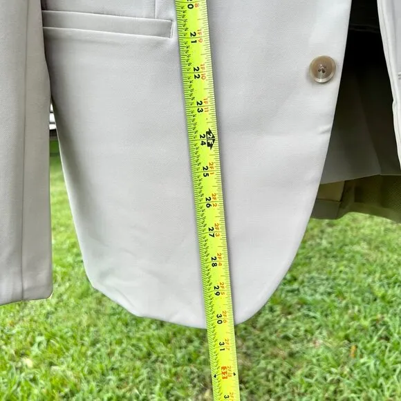 Men's JF J Ferrar 360 Washable Slim Fit Suit, Jacket &amp; Pants, Sand,  Size Large