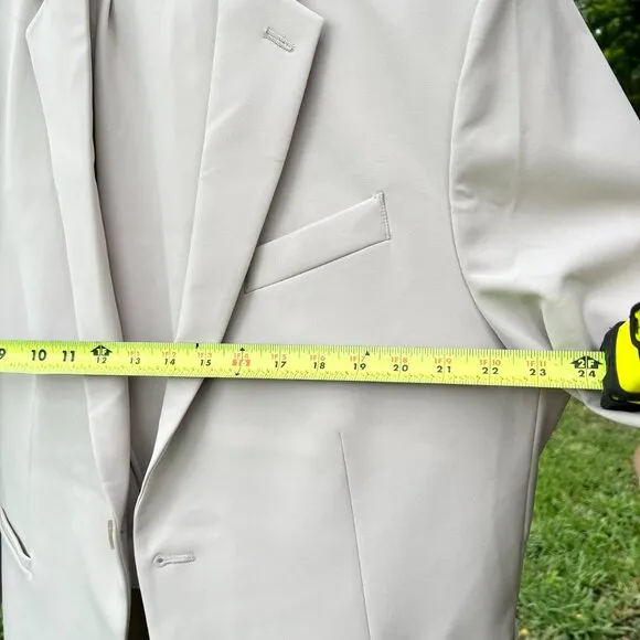 Men's JF J Ferrar 360 Washable Slim Fit Suit, Jacket &amp; Pants, Sand,  Size Large