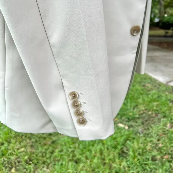 Men's JF J Ferrar 360 Washable Slim Fit Suit, Jacket &amp; Pants, Sand,  Size Large