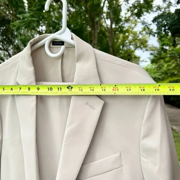 Men's JF J Ferrar 360 Washable Slim Fit Suit, Jacket &amp; Pants, Sand,  Size Large