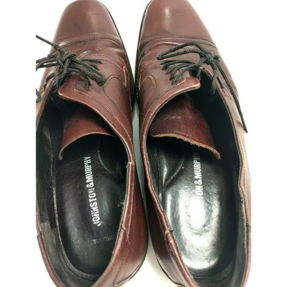 Men’s JOHNSTON &amp; MURPHY Brown Red Sheepskin 9 M
