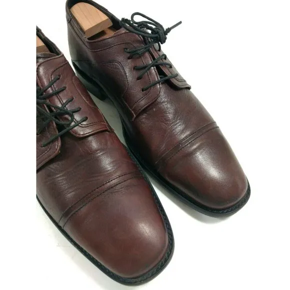 Men’s JOHNSTON &amp; MURPHY Brown Red Sheepskin 9 M