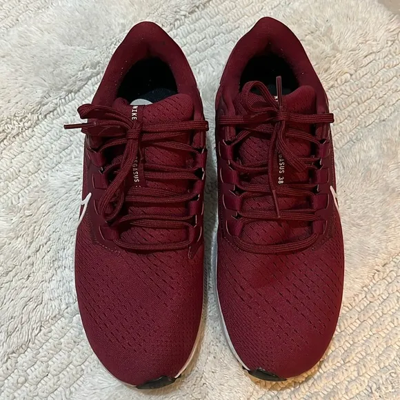 Men's Nike Air Zoom Pegasus 38 Burgundy  Running Shoes #CZ1901 601