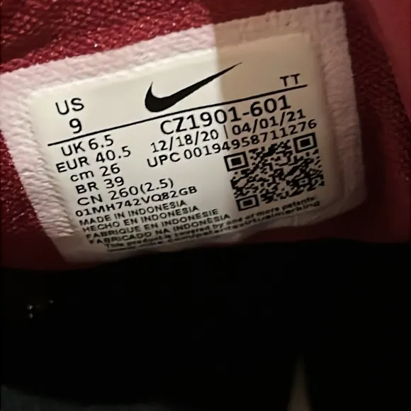 Men's Nike Air Zoom Pegasus 38 Burgundy  Running Shoes #CZ1901 601