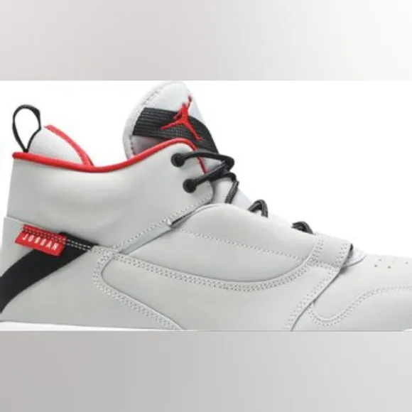 Mens Nike Jordan Fadeaway NEW Size 12 🔥 Wolf Grey Red Shoes Sneaker Air Jordans