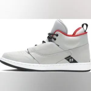 Mens Nike Jordan Fadeaway NEW Size 12 🔥 Wolf Grey Red Shoes Sneaker Air Jordans