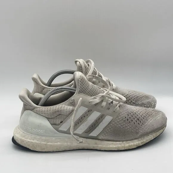 Mens Size 10 Adidas Ultra Boost 1.0 Triple White HQ4202 Running Shoes Sneakers