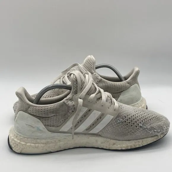 Mens Size 10 Adidas Ultra Boost 1.0 Triple White HQ4202 Running Shoes Sneakers