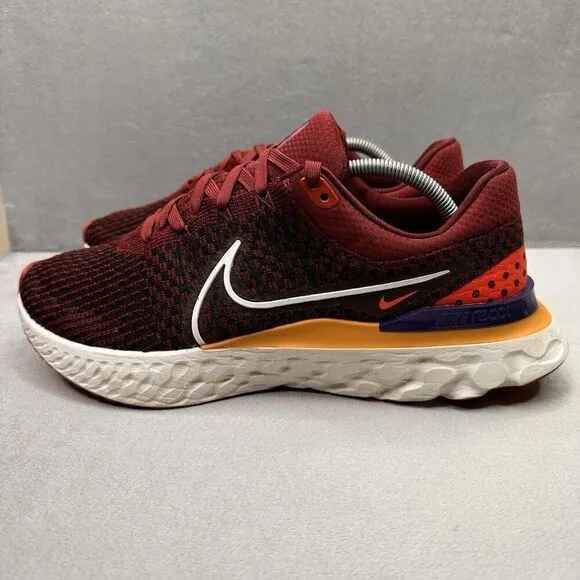 Mens Size 12 Nike React Infinity Run Flyknit 3 Shoe Dark Beetroot Running