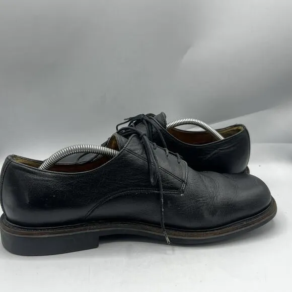 Mephisto Air Relax Cap Toe Size 11 Black Leather Oxfords Goodyear Caoutchouc